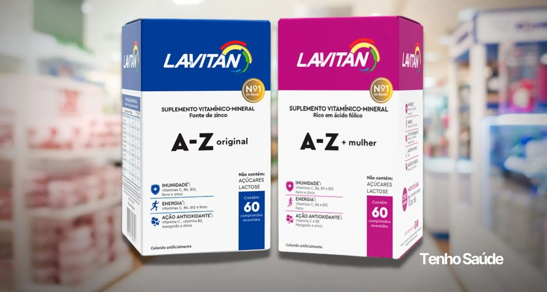 Lavitan® AZ (homem e mulher): bula, como tomar, contraindicações, efeitos colaterais e onde comprar. - Tenho Saúde Lavitan® AZ original (azul) e AZ +Mulher (rosa) bula, para que serve, como usar, onde comprar. Saiba tudo sobre esse multivitamínico.